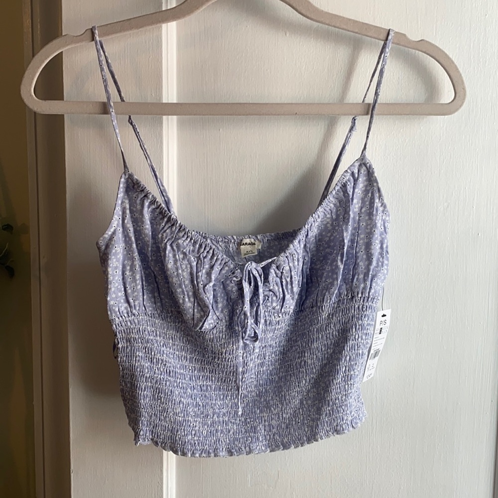 Garage Periwinkle Tank Top Blouse